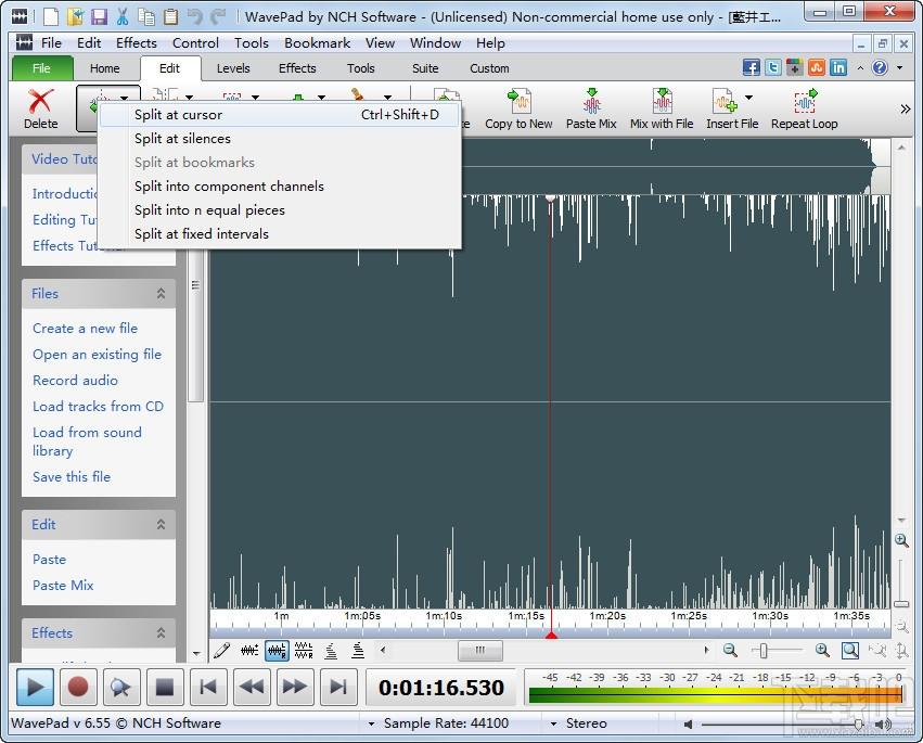 wavepad,wavepad中文版,wavepad sound editor,音频编辑