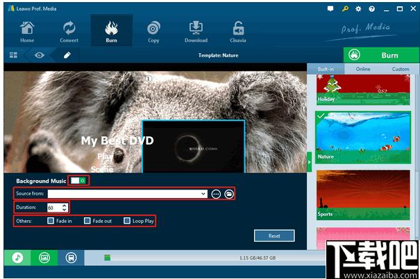 Leawo Blu-ray Creator下载,DVD刻录,刻录软件