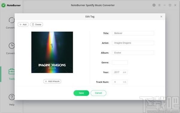 NoteBurner Spotify Music Converter下载,音乐格式转换工具,音频转换