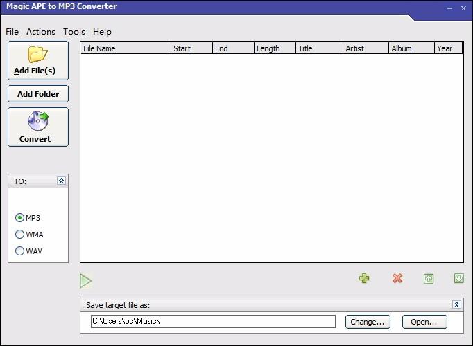 Magic APE to MP3 Converter下载,APE转MP3转换器