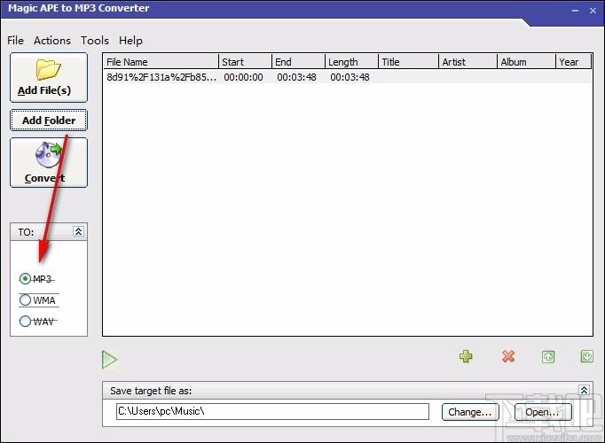 Magic APE to MP3 Converter下载,APE转MP3转换器
