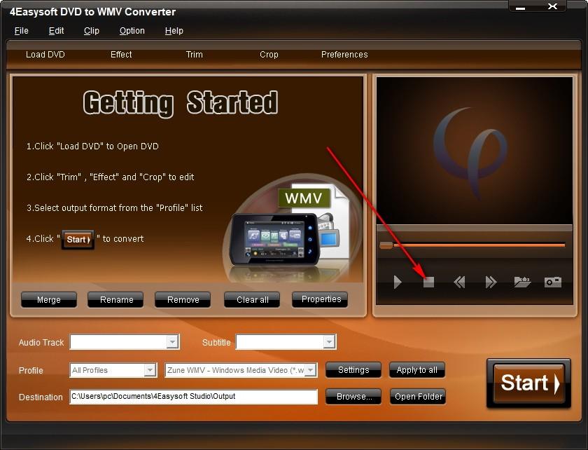 4Easysoft DVD to WMV Converter下载,DVD至WMV转换器,视频转换