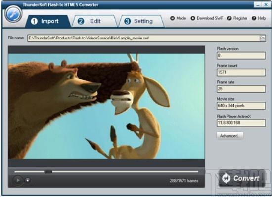 ThunderSoft Flash to HTML5 Converter下载,视频转换,flsh转换