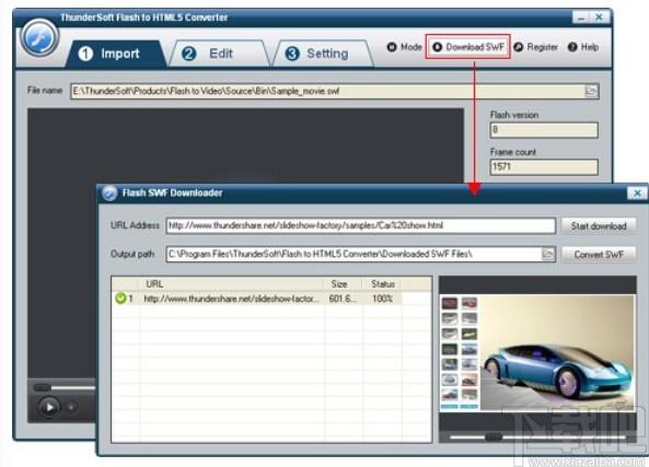 ThunderSoft Flash to HTML5 Converter下载,视频转换,flsh转换