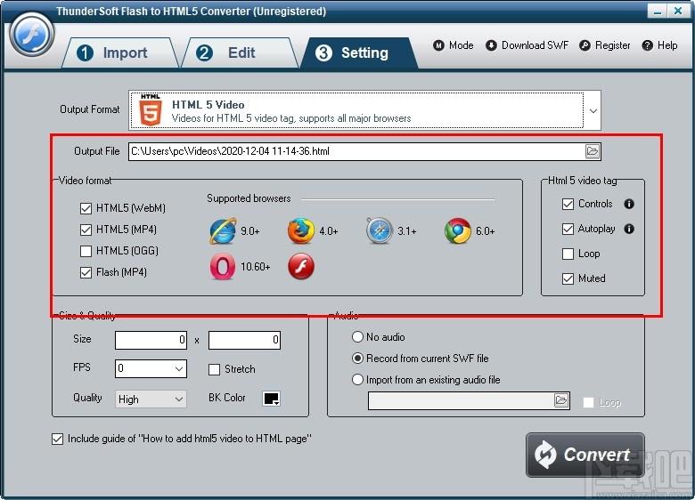 ThunderSoft Flash to HTML5 Converter下载,视频转换,flsh转换