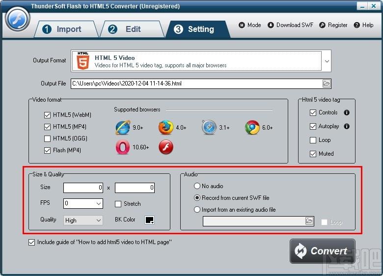 ThunderSoft Flash to HTML5 Converter下载,视频转换,flsh转换