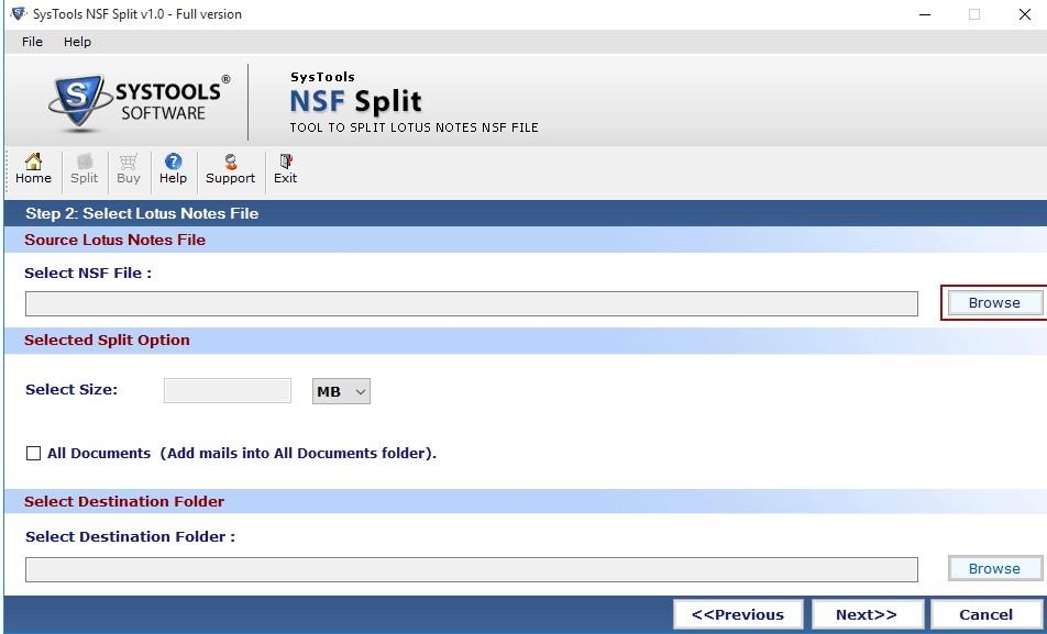 SysTools NSF Split下载,NSF文件分割软件,文件分割,文本分割