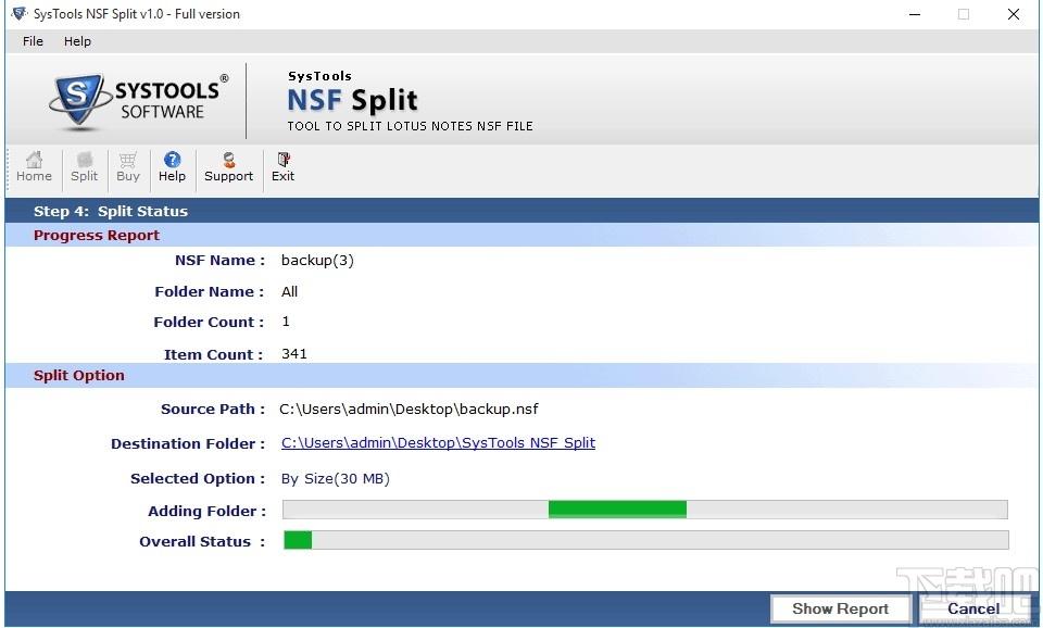 SysTools NSF Split下载,NSF文件分割软件,文件分割,文本分割
