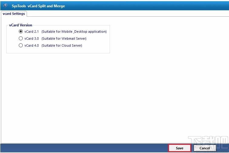 SysTools vCard Split and Merge下载,vCard分割合并软件